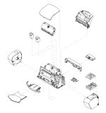 HP parts picture diagram for C3801-60044