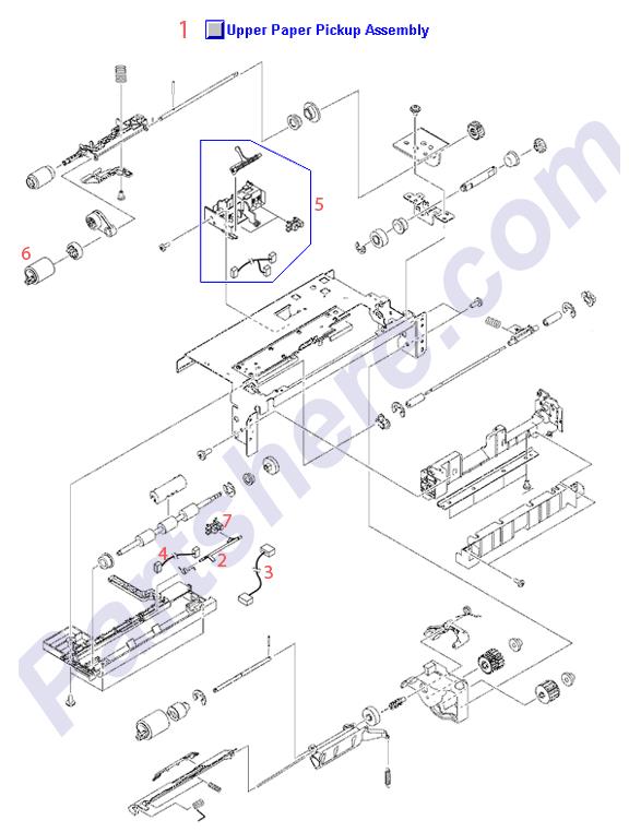 RM1-2249-000CN is represented by #5 in the diagram below.