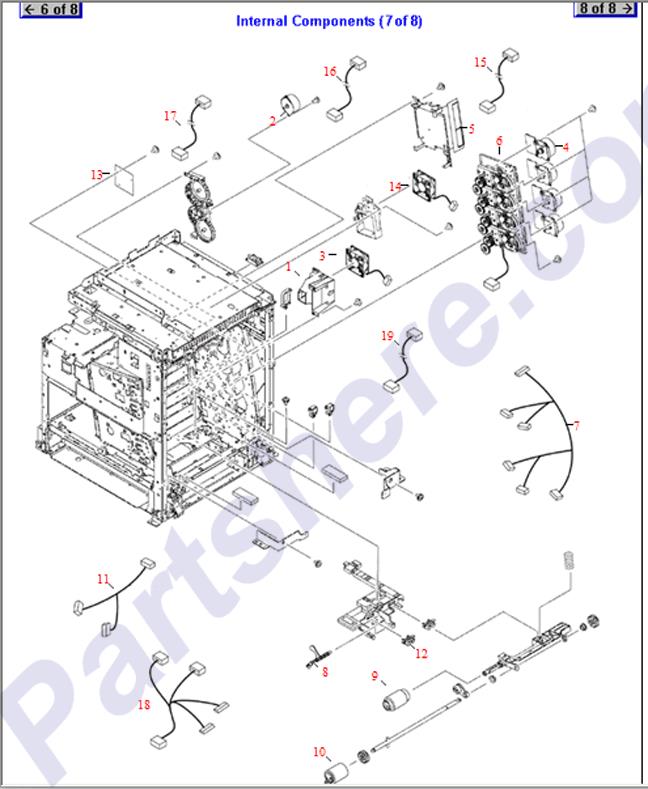 RM1-2345-000CN is represented by #13 in the diagram below.