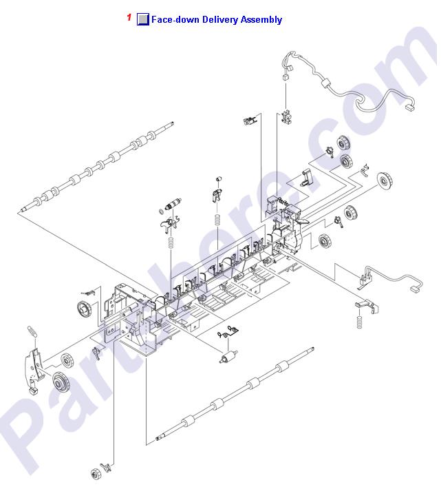 RM1-2490-010CN is represented by #1 in the diagram below.