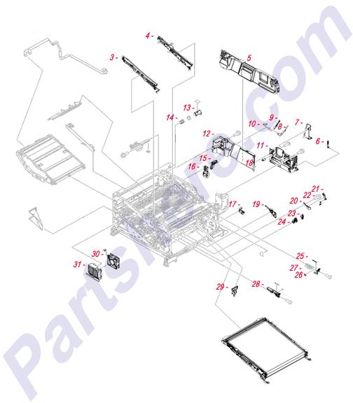 RM1-6012-000CN is represented by #11 in the diagram below.